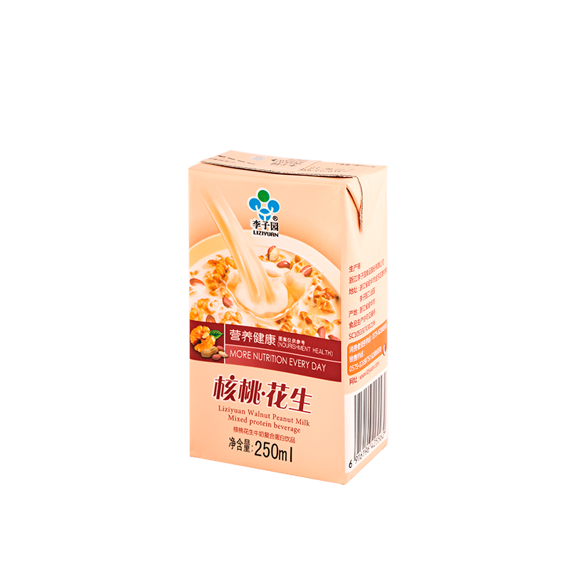 核桃花生牛奶复合蛋白饮品，单瓶净含量250ml